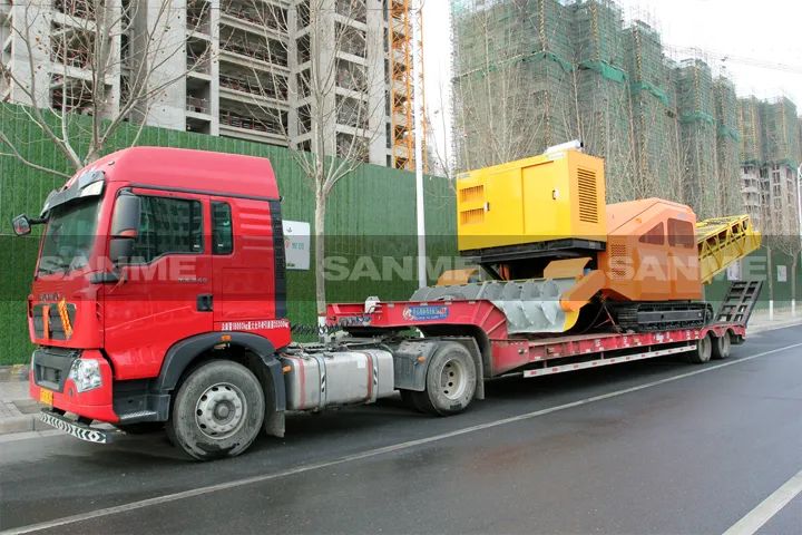 顛覆傳統(tǒng)裝車方式，山美履帶式取料機(jī)助您實(shí)現(xiàn)降本增效、節(jié)能減排！