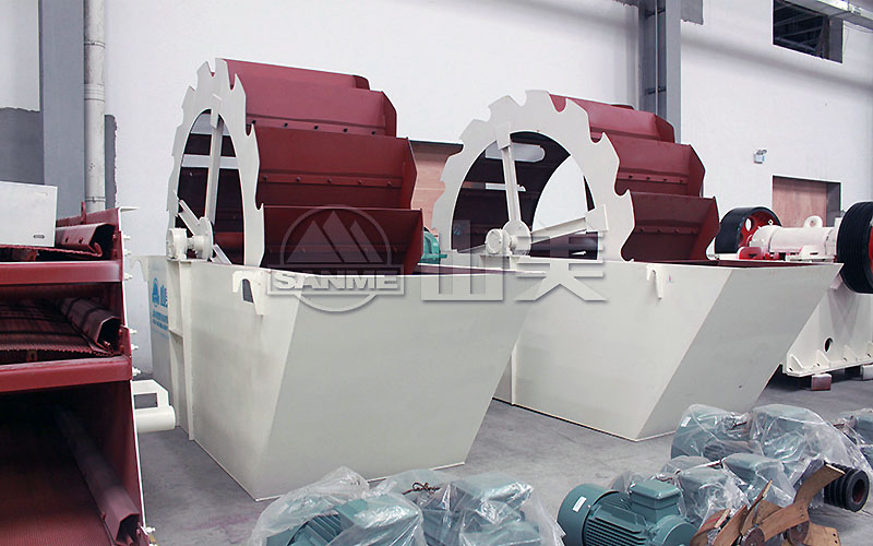 常用洗沙設備:輪斗式洗沙機