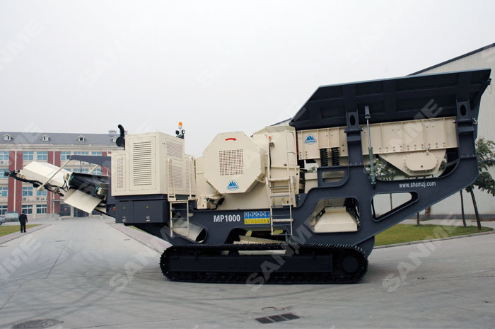 履帶式顎式移動(dòng)破碎站專破堅(jiān)硬、強(qiáng)磨蝕性物料