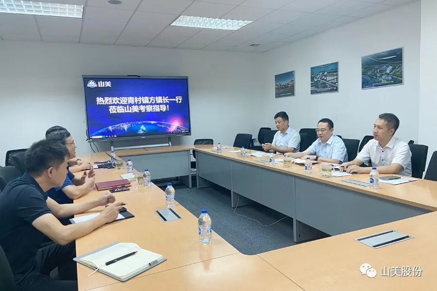 上海市奉賢區(qū)青村鎮(zhèn)黨委副書記、鎮(zhèn)長方偉一行蒞臨上海山美股份考察調(diào)研